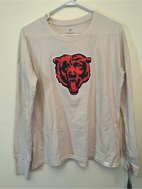 Fanatics Beige Long Sleeve Chicago Bears T-Shirt